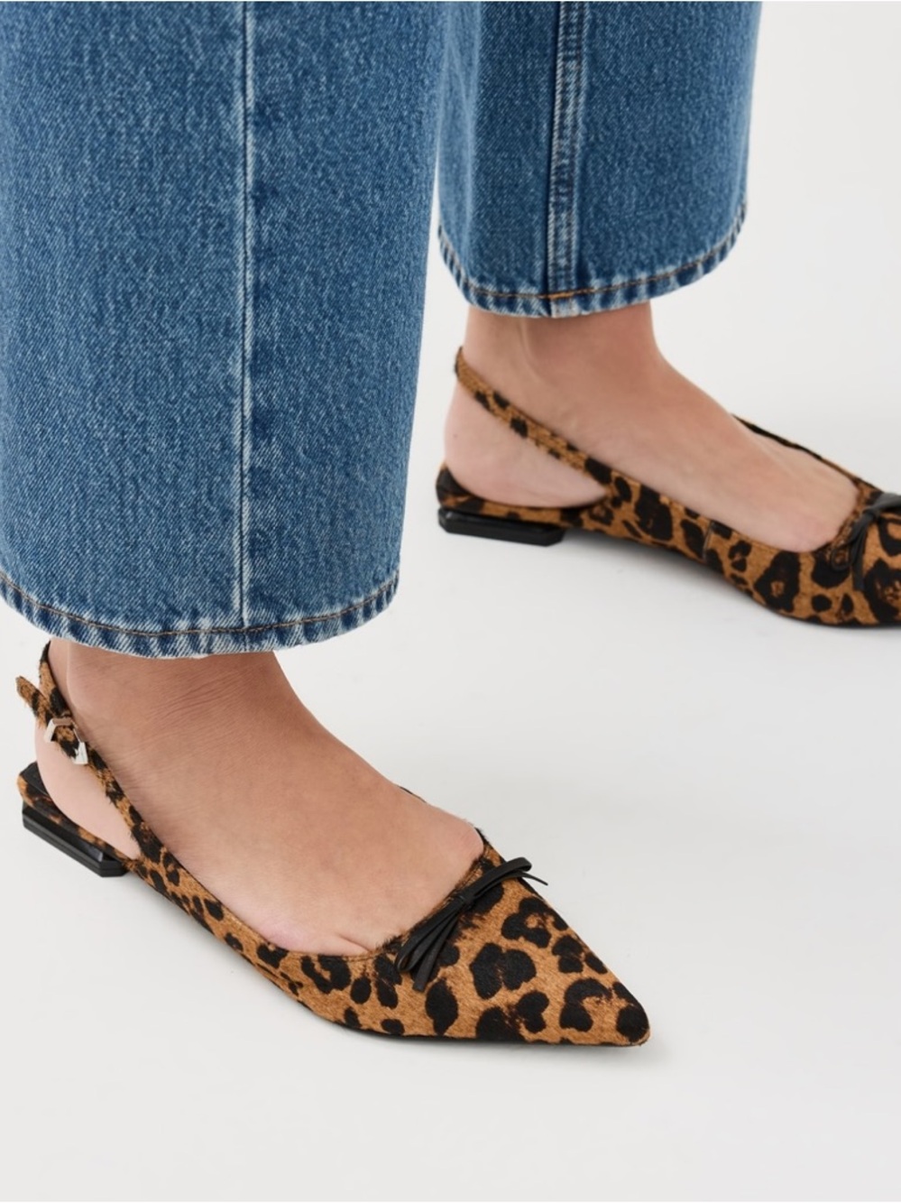 Schutz Violetta Sculpt Ballet Flats, featuring a leopard pattern - Picture 2 of 15